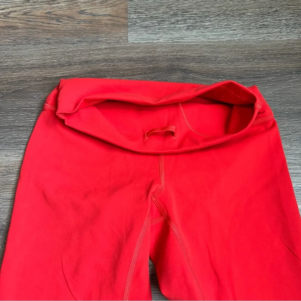 Lululemon Wunder Train High Rise Crop 23” Hot Heat Red Size 4 - Picture 4 of 8